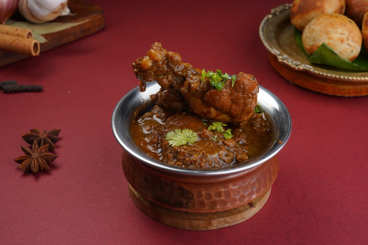 Champaran Chicken with Litti