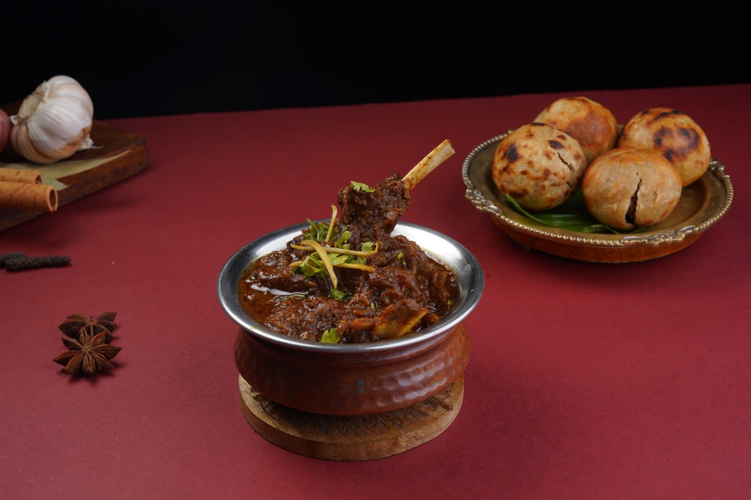 Champaran Mutton with Litti